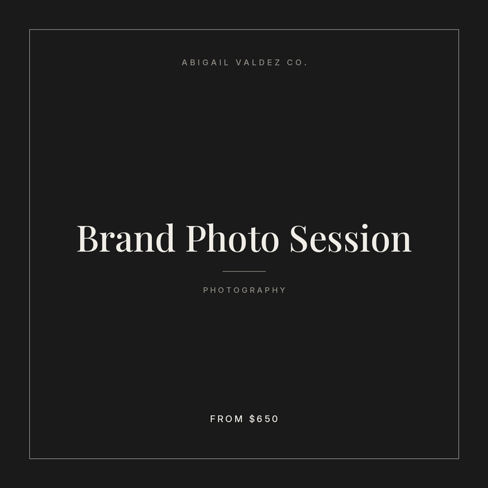 Brand Photo Session