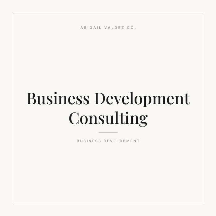 Business Development Consulting