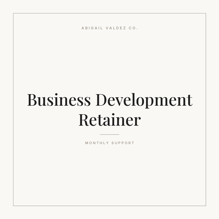 Business Development Retainer