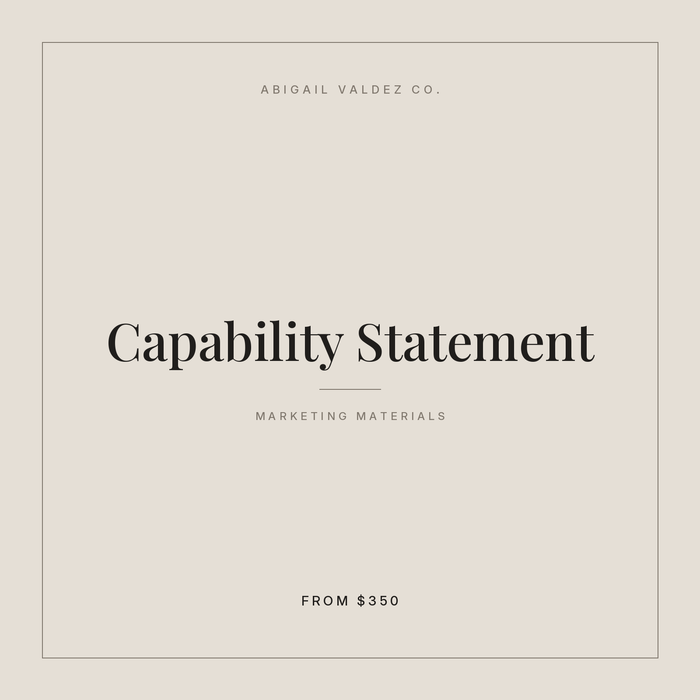 Capability Statement