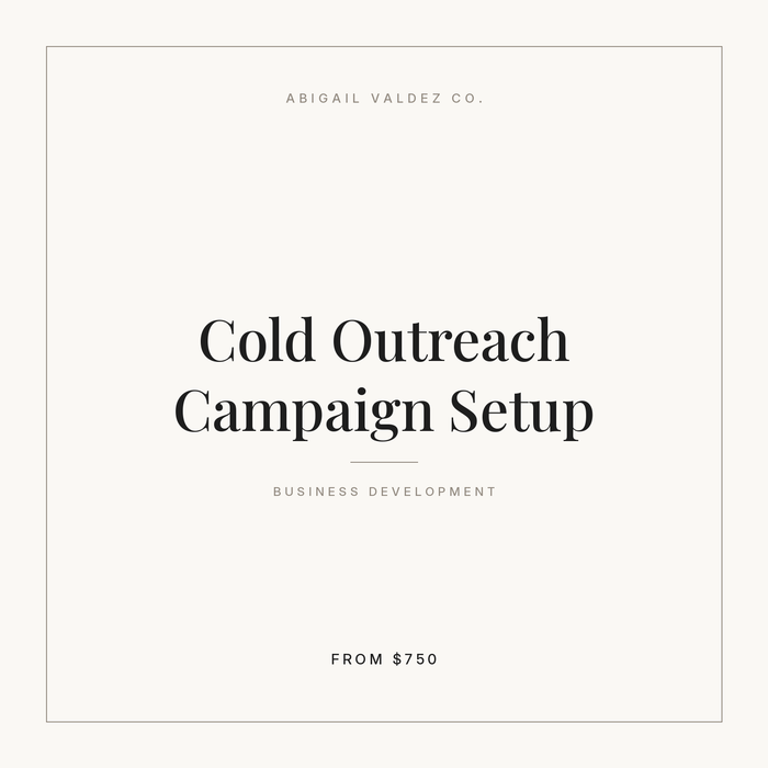Cold Outreach Campaign Setup