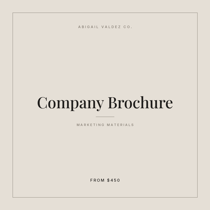 Company Brochure