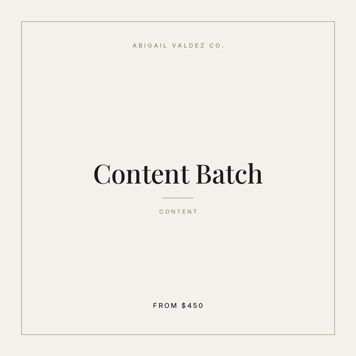 Content Batch