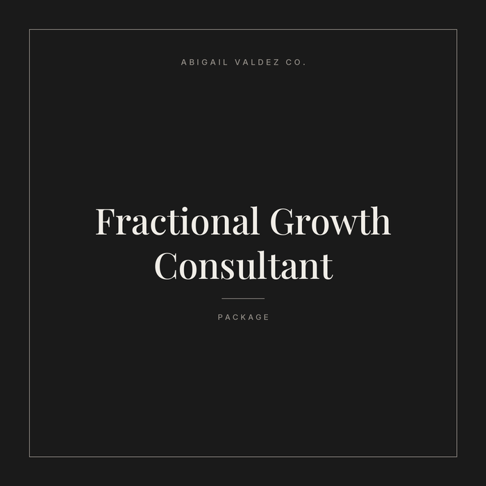 Fractional Growth Consultant