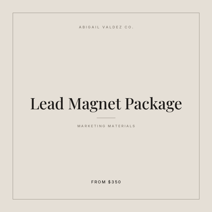 Lead Magnet Package