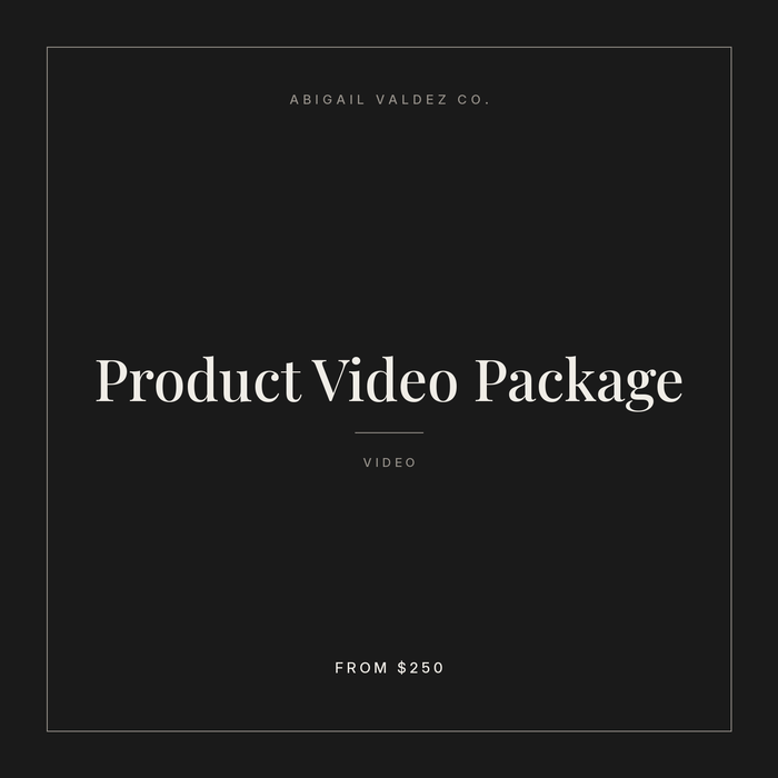 Product Video Package