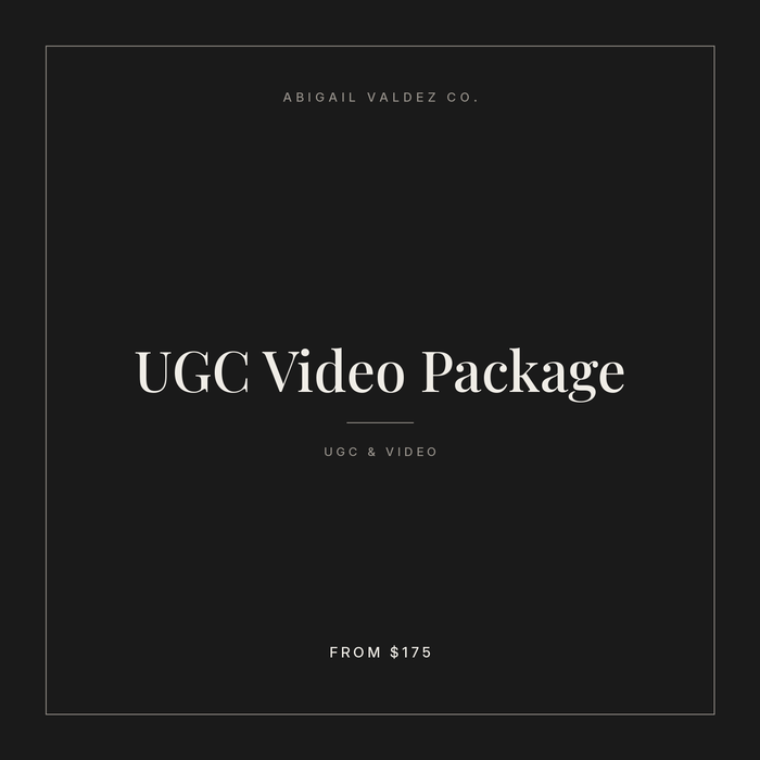 UGC Video Package