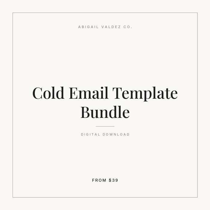 Cold Email Template Bundle
