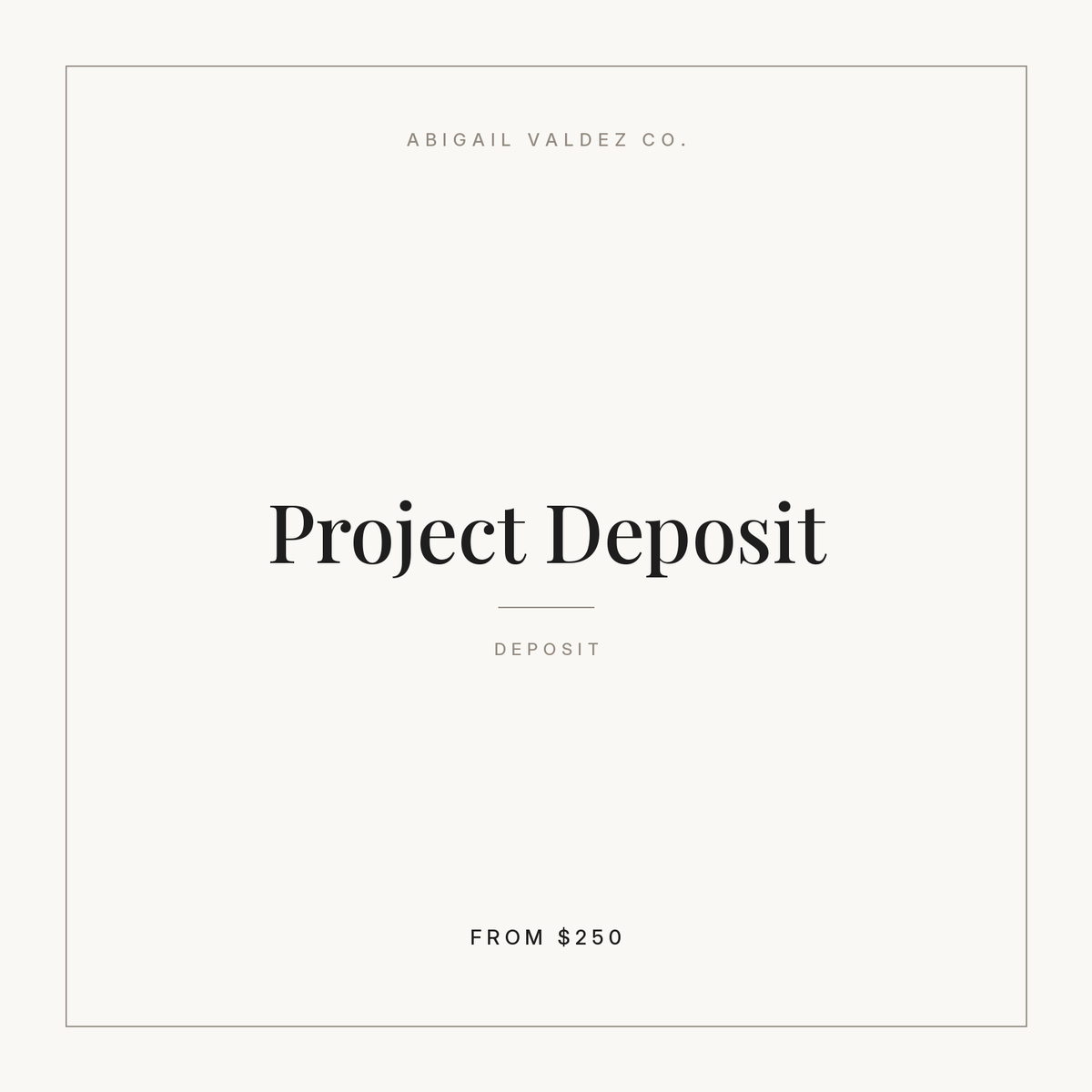 Project Deposit